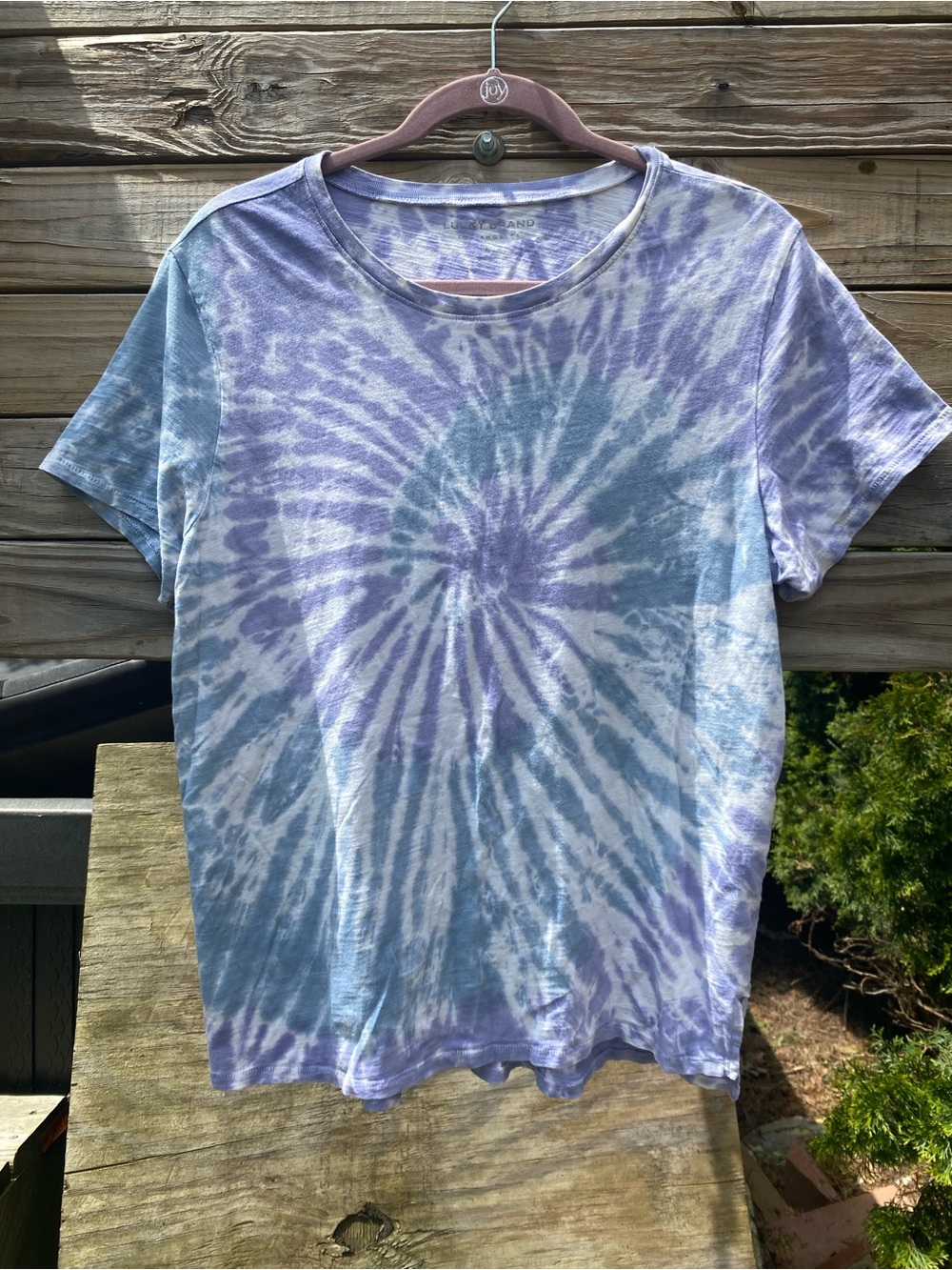 Lucky Brand Tie-Dye Spiral Short Sleeve tshirt Size Large